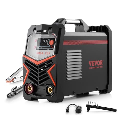 VEVOR WIG-Schweißgerät, 205 A 2-in-1-Schweißer (großes LED-Display) – Lift-WIG/MMA (Stick), Elektroschweißgerät...