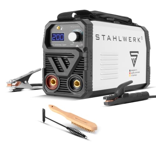 STAHLWERK Schweißgerät ARC 200 MD – kompakt, leicht, tragbar, DC MMA, E-Hand, 200 A, IGBT-Single-Board, Hotstart,...