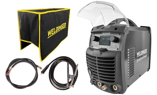 WELDINGER WIG-Schweißgerät WE 2030P ACDC pro - Inverter HF-Zündung zum Schweißen von Aluminium 2T/4T Puls MMA (ohne...