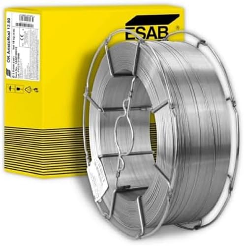 ESAB OK Aristord 12.50 12.63 SG2 SG3 G3Si1 G4Si1 0,8 1,0 1,2 mm 18kg Spule unverkupfert zum MAG-Schweissen (Aristorod...