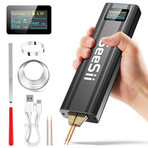SEESII Mini Punktschweißgerät für Akkus - SE-209 Punktschweißgeräte für Batterien mit 5,0 Ah Akku 80 Gänge, Mini...