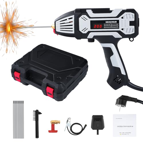 Risegun Handheld Elektroden Schweißgerät – Handschweißgerät Lichtbogenschweißgeräte 220V/3000W Tragbarer...