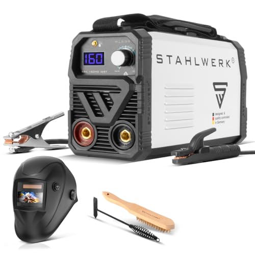 STAHLWERK Schweißgerät Vollausstattung ARC 160 MD Inverter - kompakt & leicht, MMA, E-Hand, Lift-TIG Inverter 160 A,...