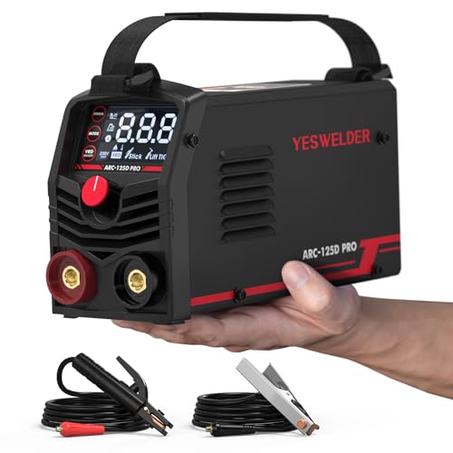 YESWELDER Elektroden Schweißgerät Große LED Anzeige Mini MMA Stabschweißgerät, 230V Tragbares ARC Schweißgerät...