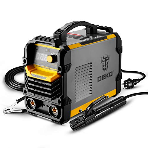 DEKO Schweißer 220V MMA 250A ARC Schweißer Elektrodenhalter, Arbeitsklemme, Eingangsnetzadapterkabel